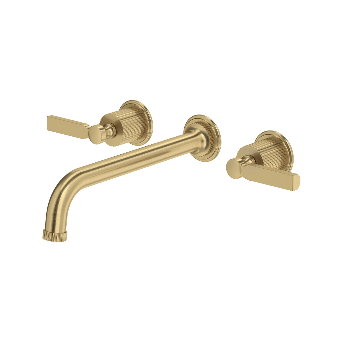 ROHL Apadana Wall Mount Tub Filler Trim With C-Spout TAD06W3LM - Antique Gold
