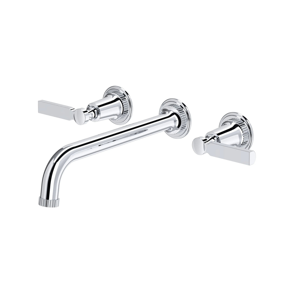 ROHL Apadana Wall Mount Tub Filler Trim With C-Spout TAD06W3LR - Polished Chrome