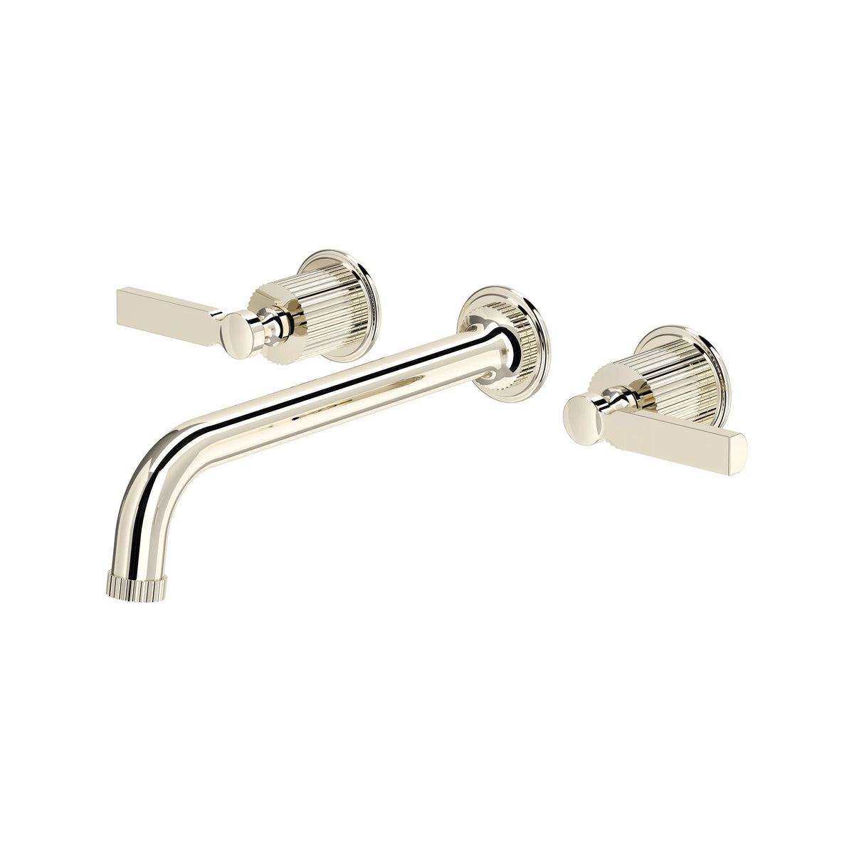ROHL Apadana Wall Mount Tub Filler Trim With C-Spout TAD06W3LR - Polished Nickel
