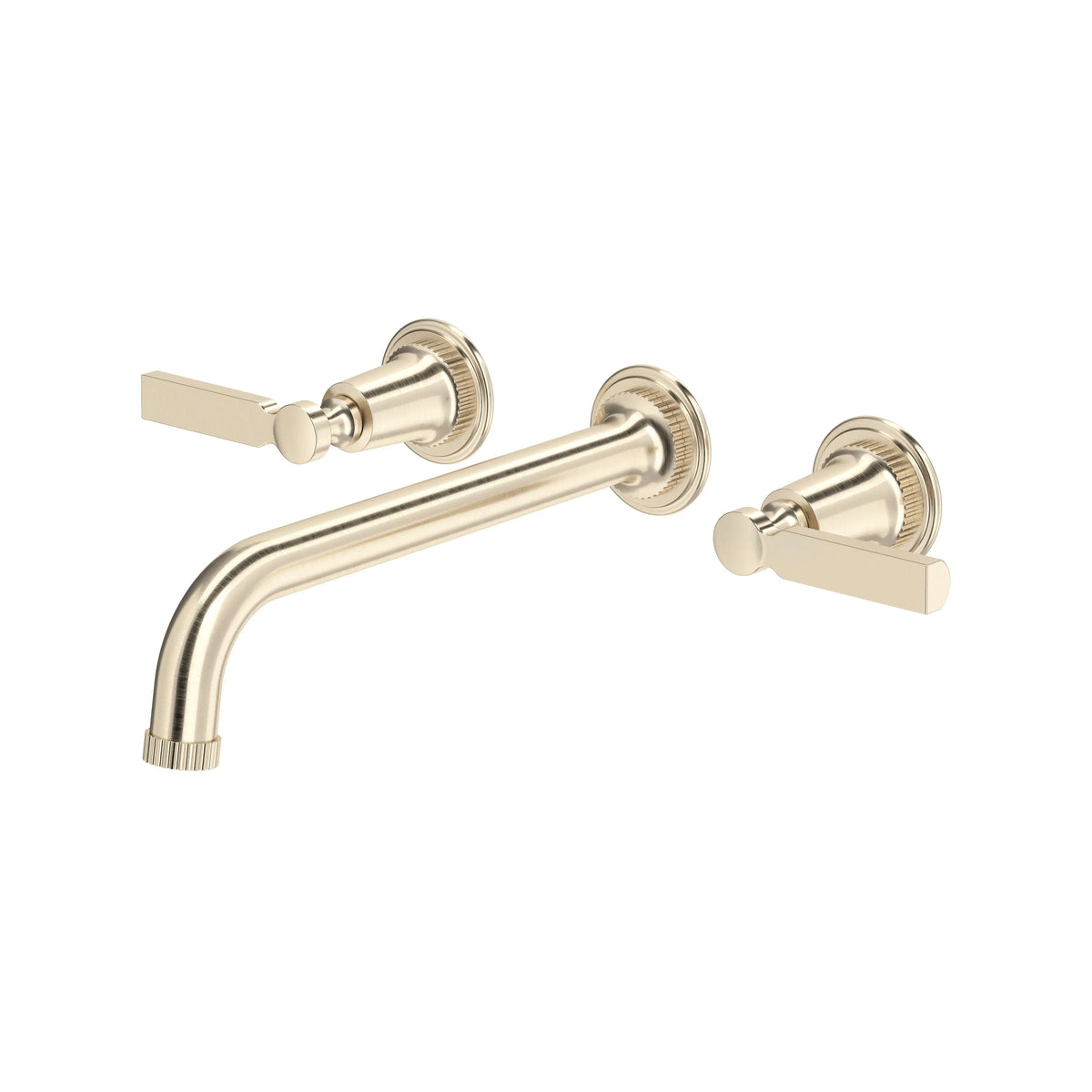 ROHL Apadana Wall Mount Tub Filler Trim With C-Spout TAD06W3LR - Satin Nickel