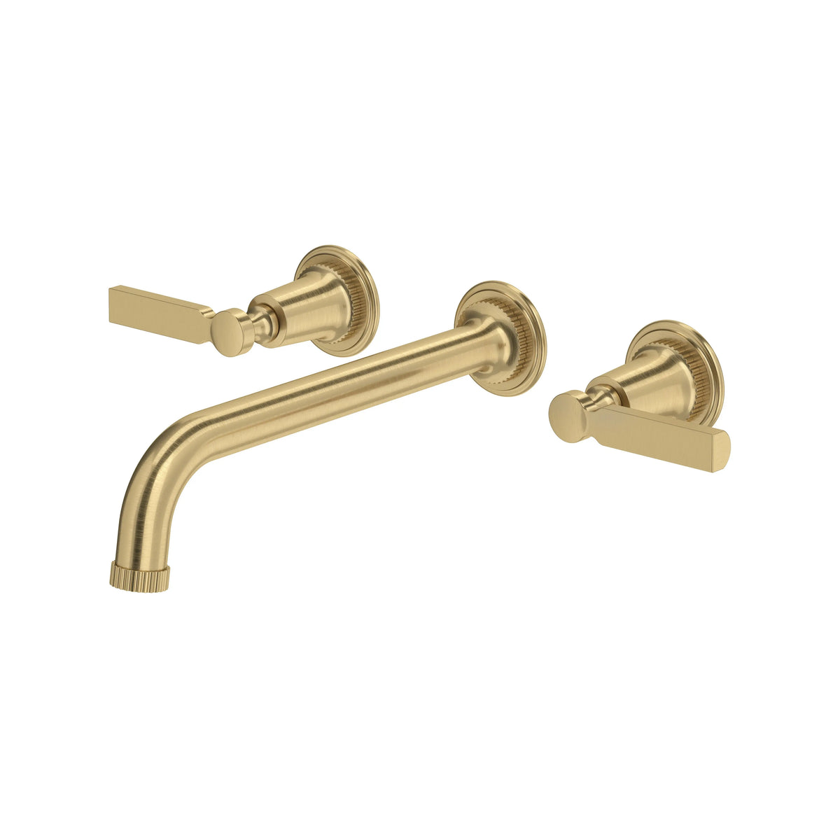 ROHL Apadana Wall Mount Tub Filler Trim With C-Spout TAD06W3LR - Antique Gold