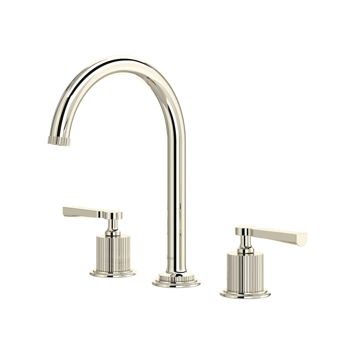 ROHL Apadana Widespread Lavatory Faucet With C-Spout AD08D3LM - Polished Nickel