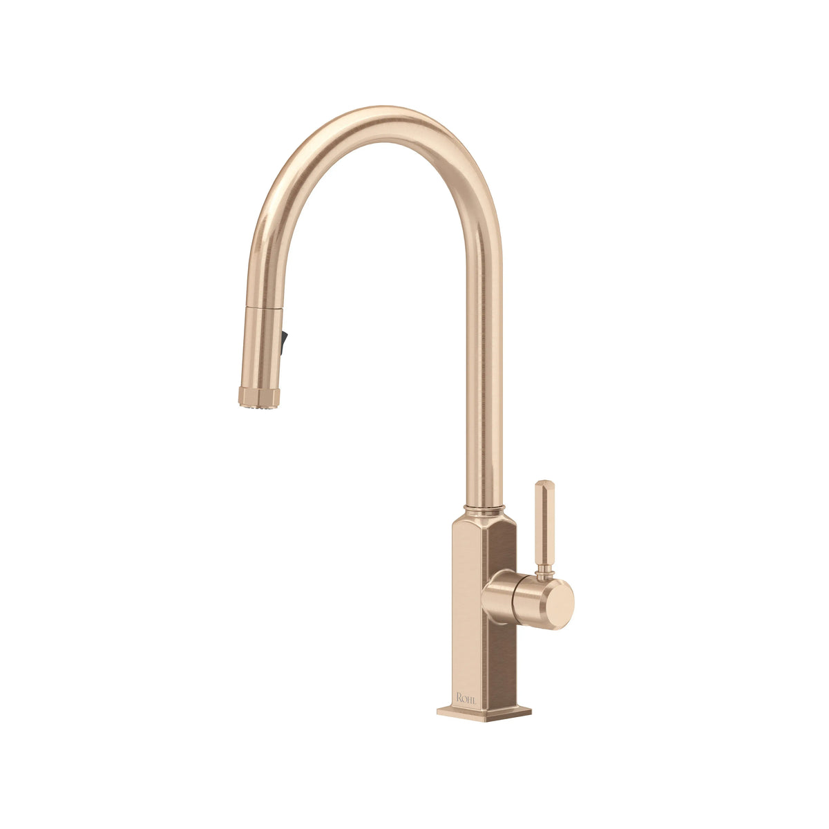 ROHL Apothecary Pull-Down Kitchen Faucet With C-Spout AP55D1 - Vintage Gold