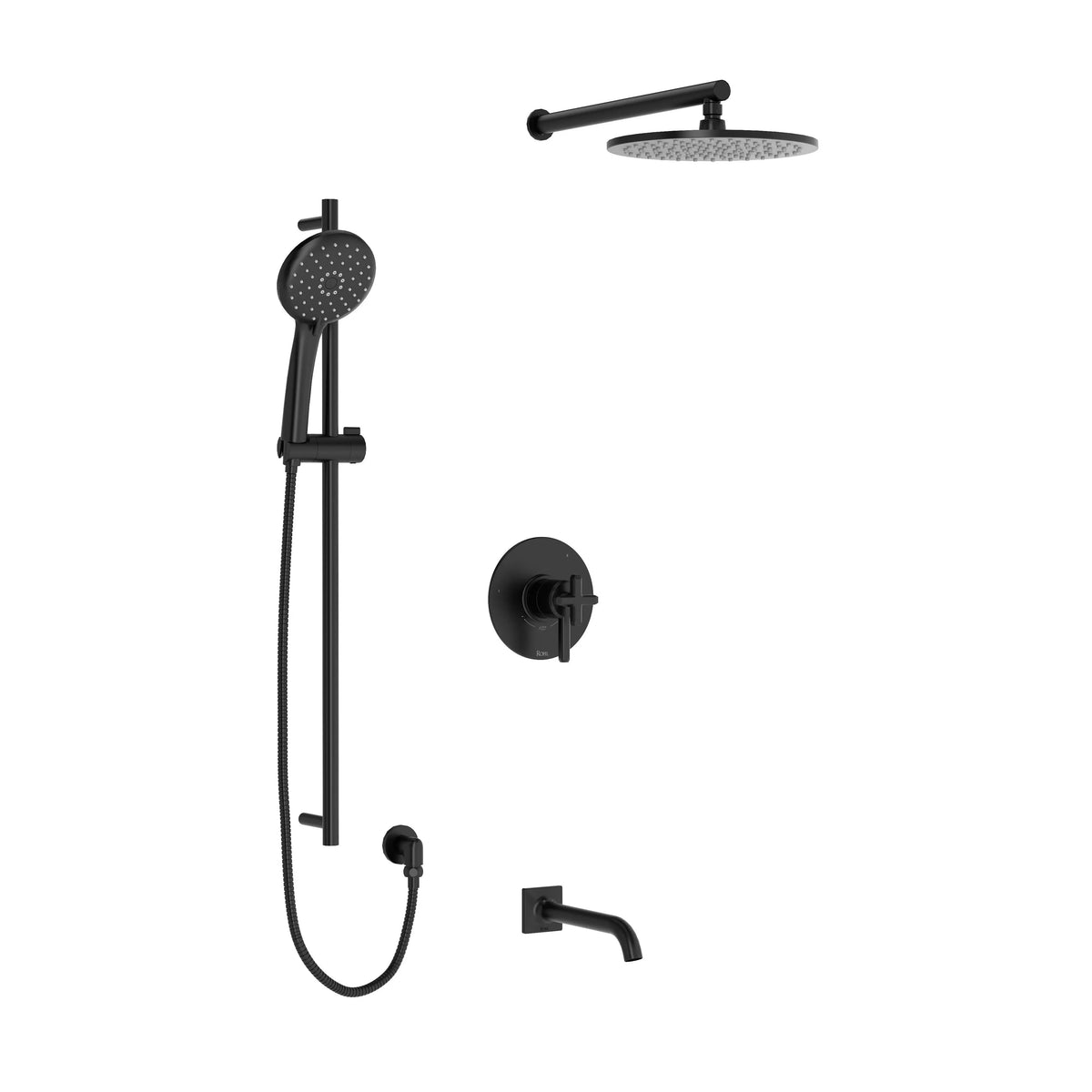 ROHL Apothecary Shower Kit 1345 Trim TKIT1345AP - Matte Black