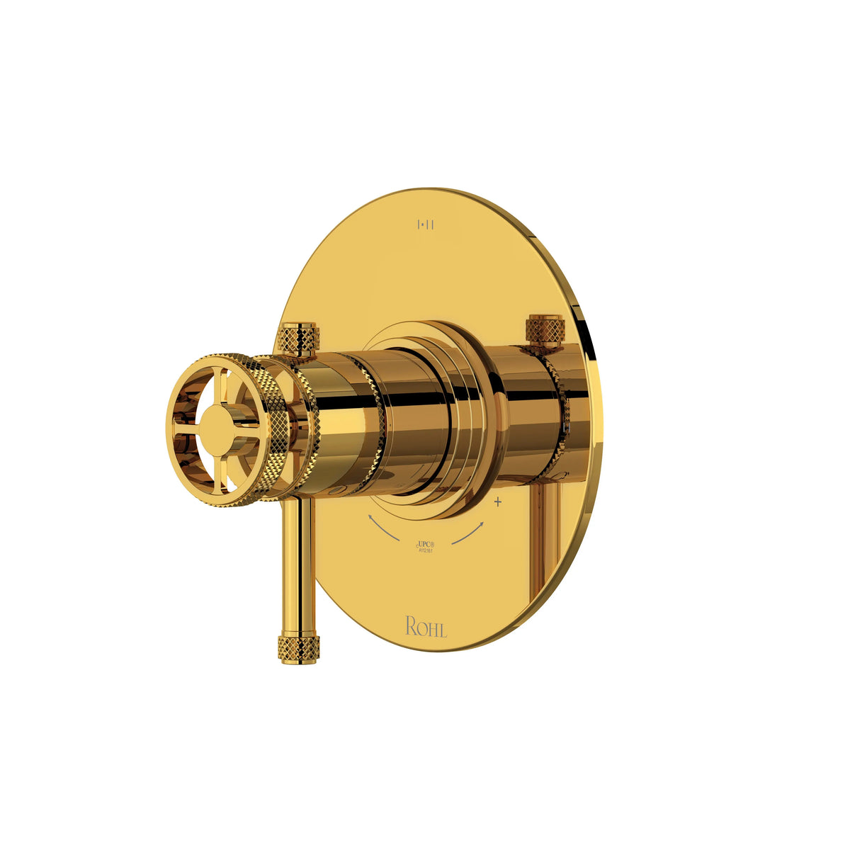 ROHL Campo 1/2" Therm & Pressure Balance Trim With 3 Functions TCP23W1 - Unlacquered Brass
