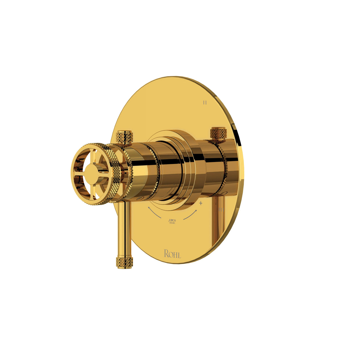 ROHL Campo 1/2" Therm & Pressure Balance Trim With 3 Functions TCP47W1 - Unlacquered Brass