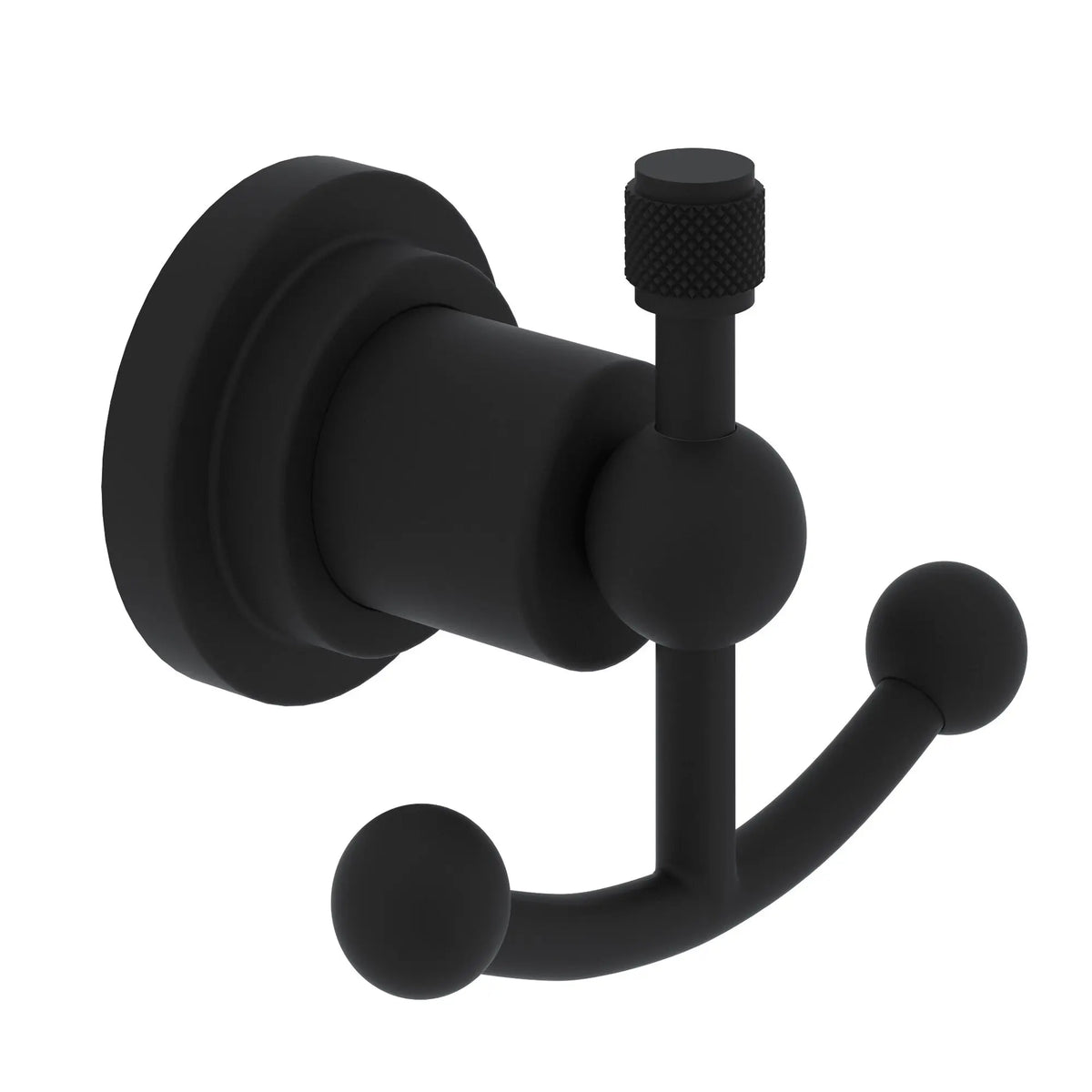 ROHL Campo Double Robe Hook A1481IW - Matte Black