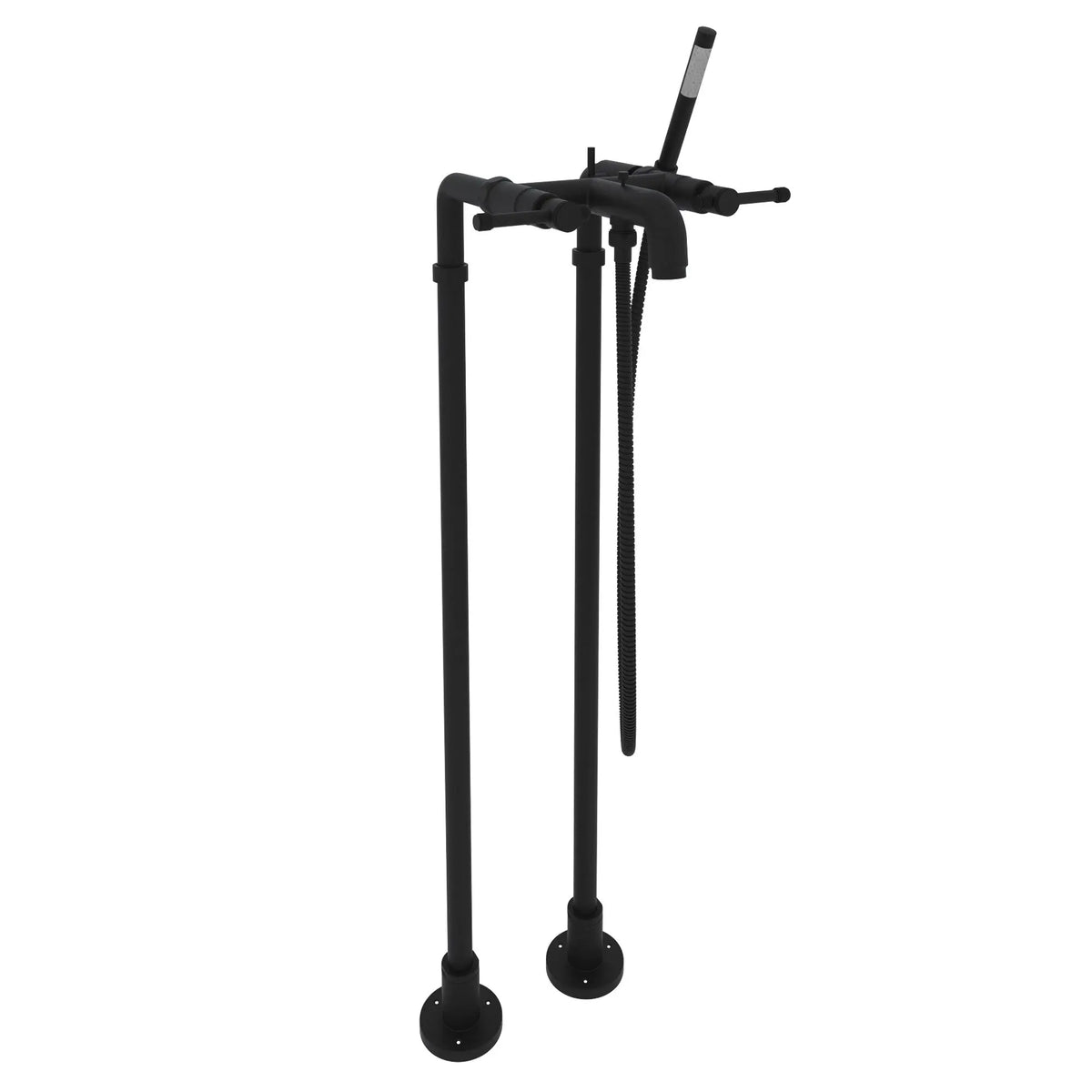 ROHL Campo Floor Mount Tub Filler AKIT3302NIL - Matte Black