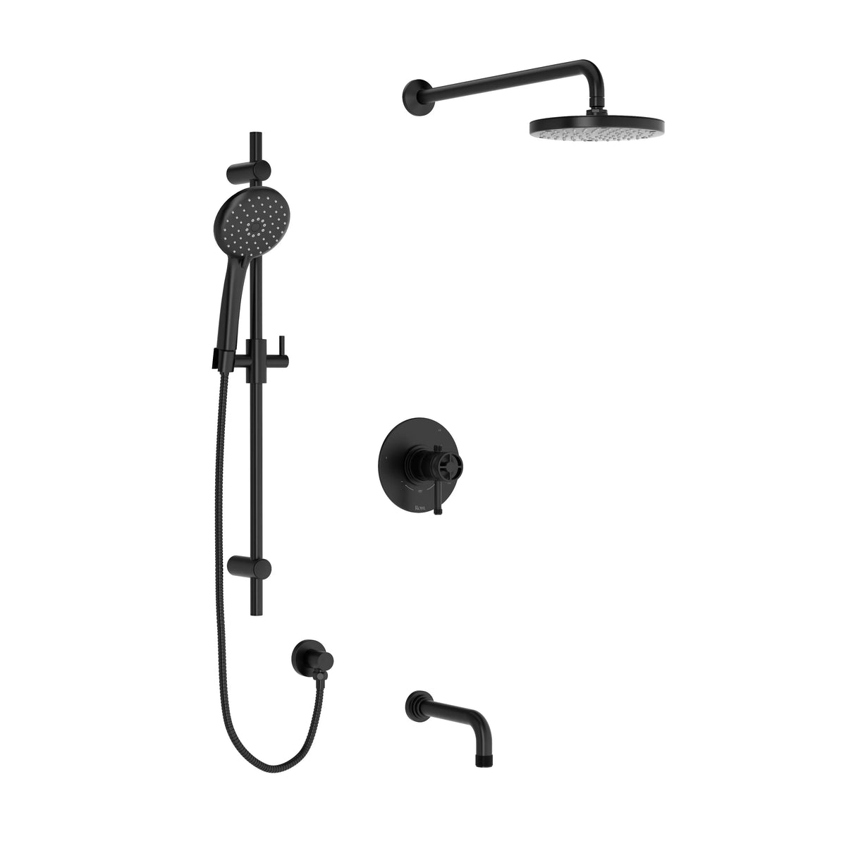 ROHL Campo Shower Kit 1345 Trim TKIT1345CP - Matte Black