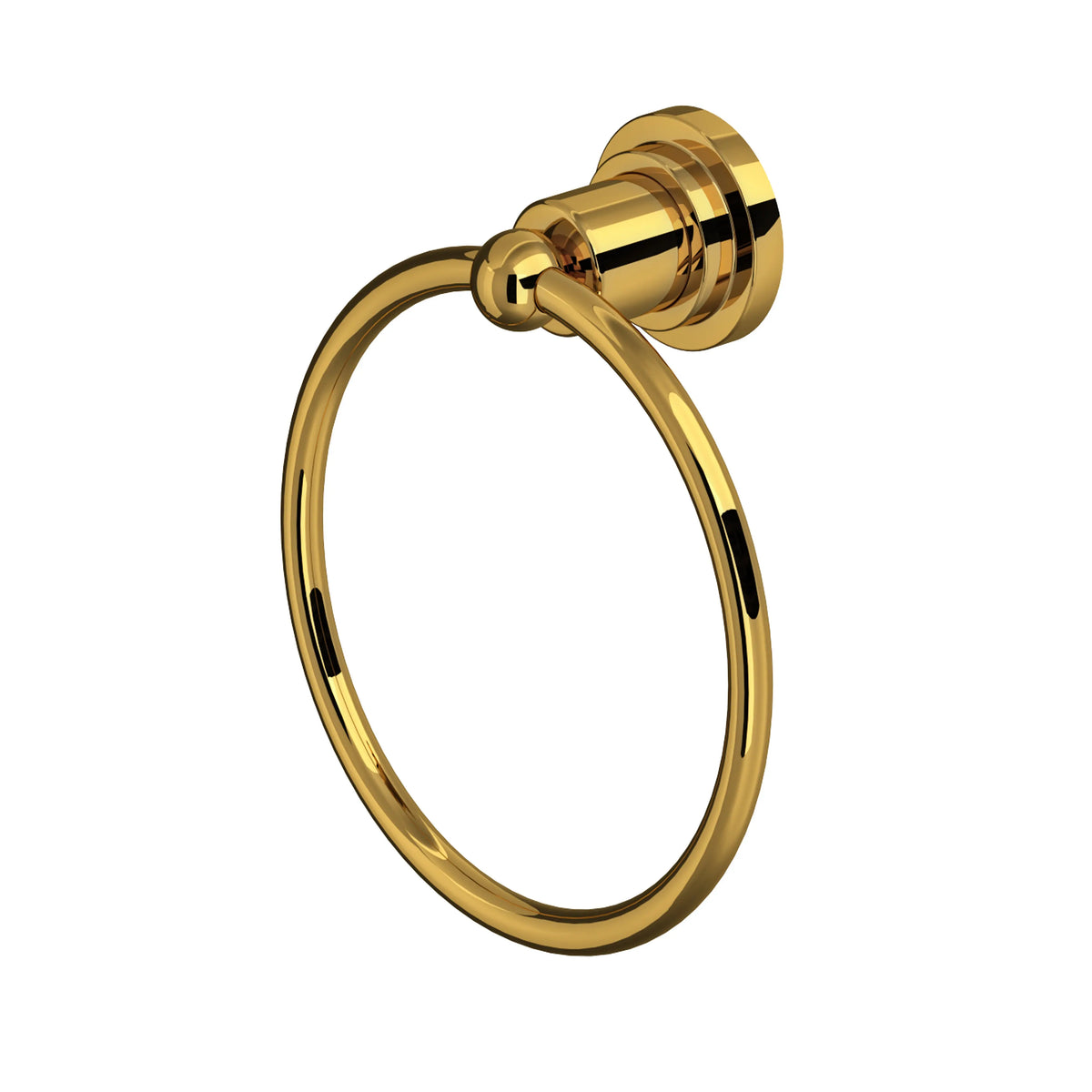ROHL Campo Towel Ring A1485IW - Unlacquered Brass