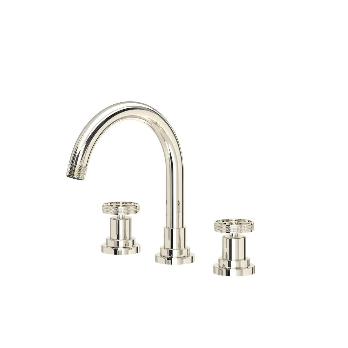 ROHL Campo Widespread Bathroom Faucet With C-Spout CP08D3IW - Polished Nickel