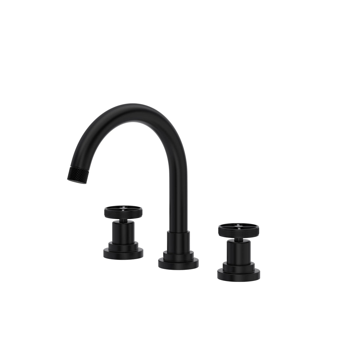ROHL Campo Widespread Bathroom Faucet With C-Spout CP08D3IW - Matte Black