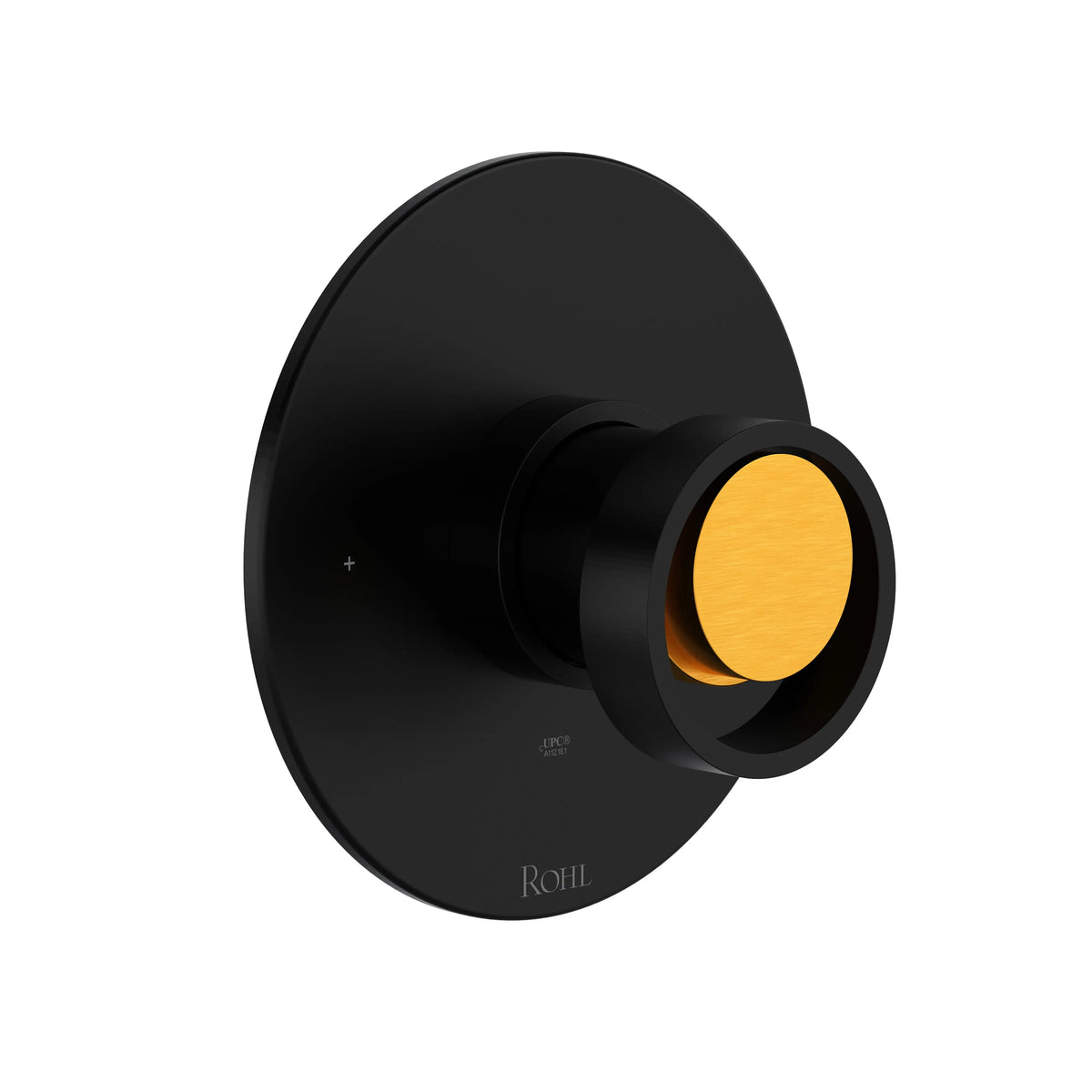 ROHL Eclissi 1/2" Pressure Balance Trim TEC51W1 - Matte Black/Satin Gold