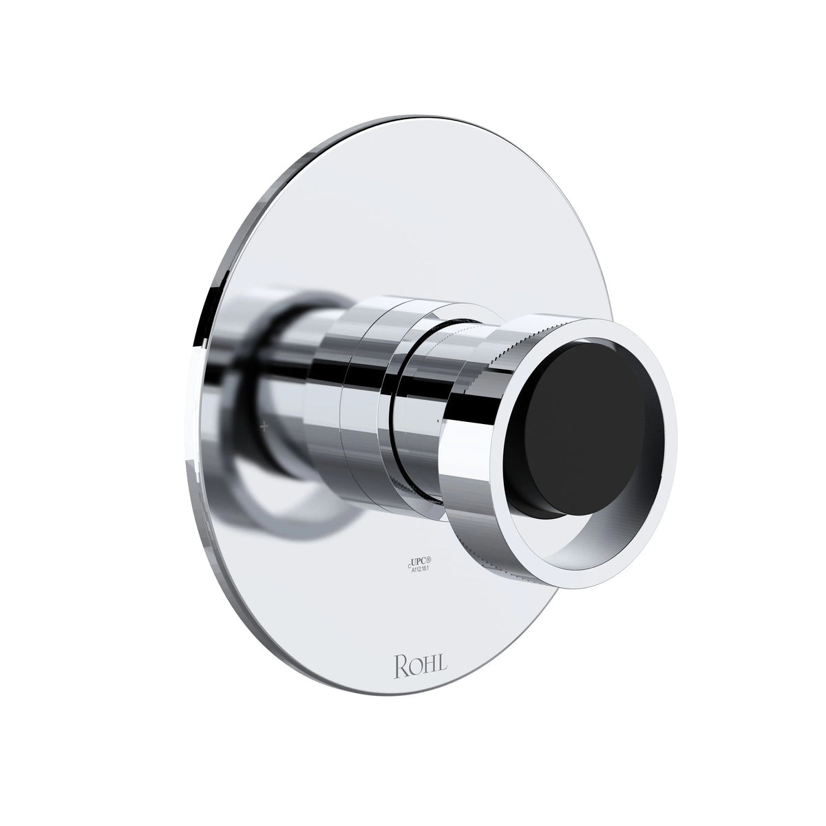 ROHL Eclissi 1/2" Pressure Balance Trim TEC51W1 - Polished Chrome/Matte Black
