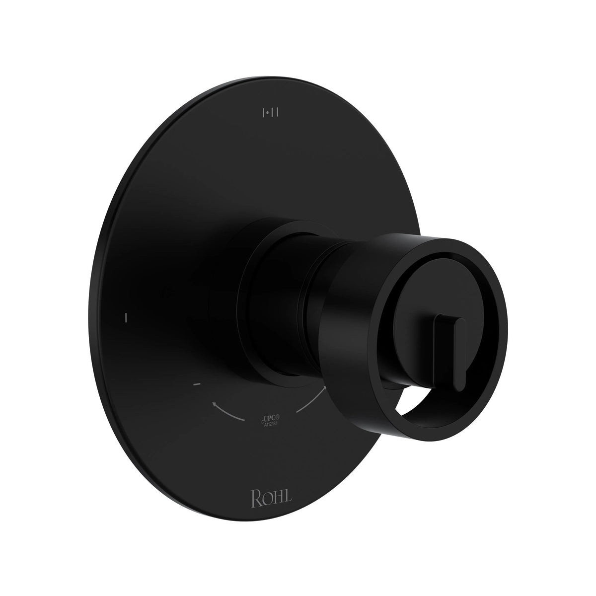 ROHL Eclissi 1/2" Therm & Pressure Balance Trim With 3 Functions TEC23W1 - Matte Black