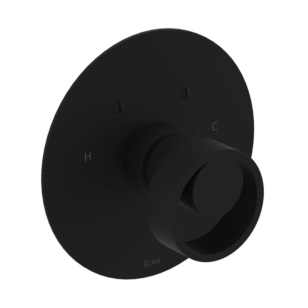 ROHL Eclissi 3/4" Thermostatic Trim Without Volume Control EC13W1 - Matte Black