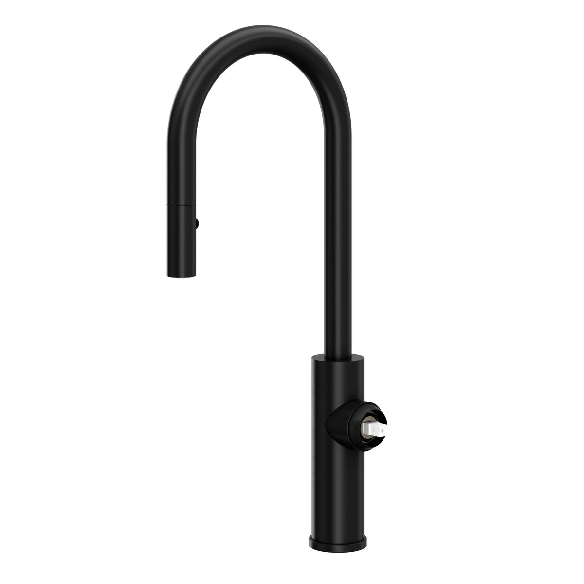 ROHL Eclissi Pull-Down Bar/Food Prep Kitchen Faucet With C-Spout - Less Handle EC65D1 - Matte Black