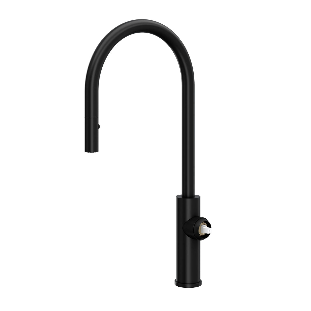 ROHL Eclissi Pull-Down Kitchen Faucet With C-Spout - Less Handle EC55D1 - Matte Black