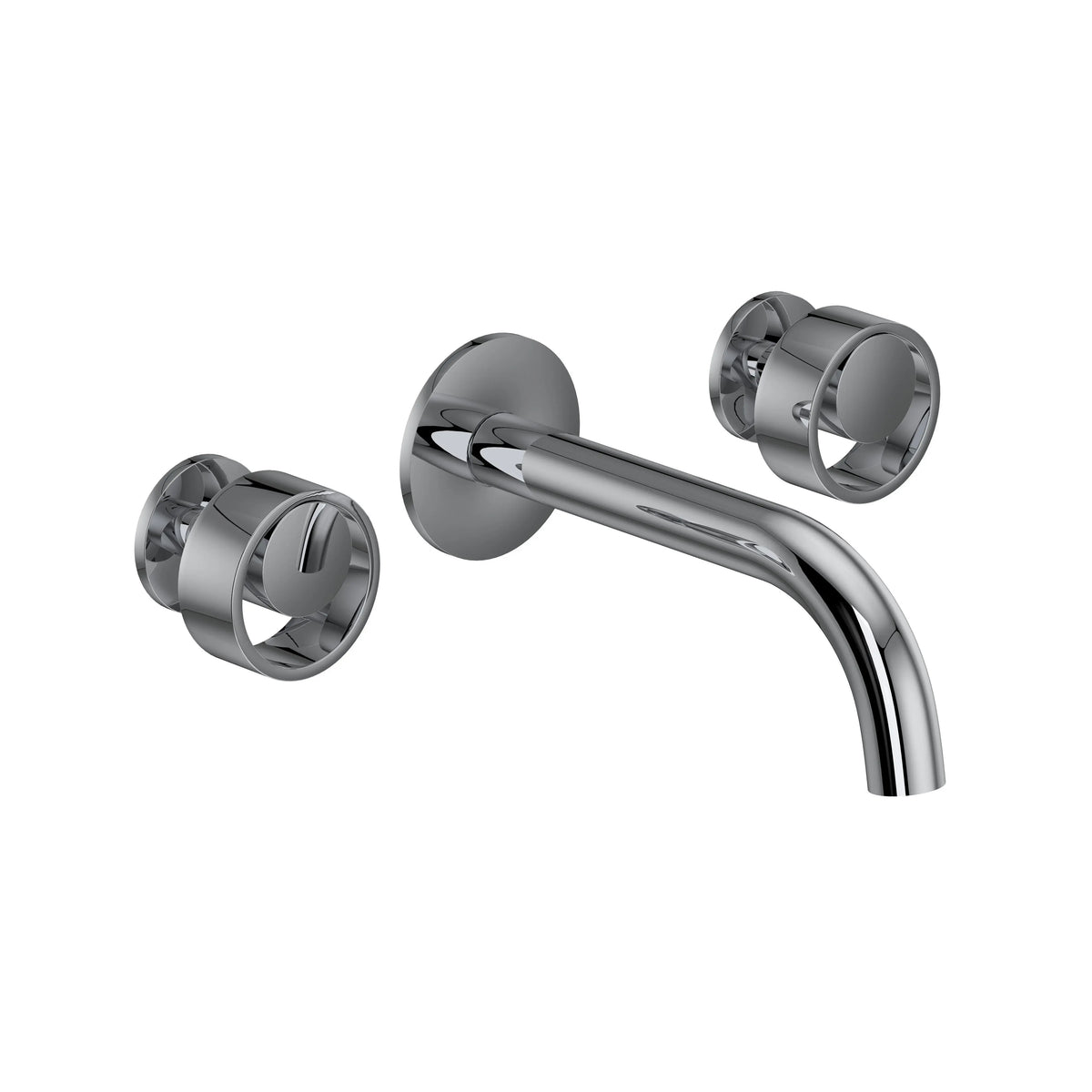 ROHL Eclissi Wall Mount Lavatory Faucet Trim With C-Spout EC08W3 - Polished Chrome