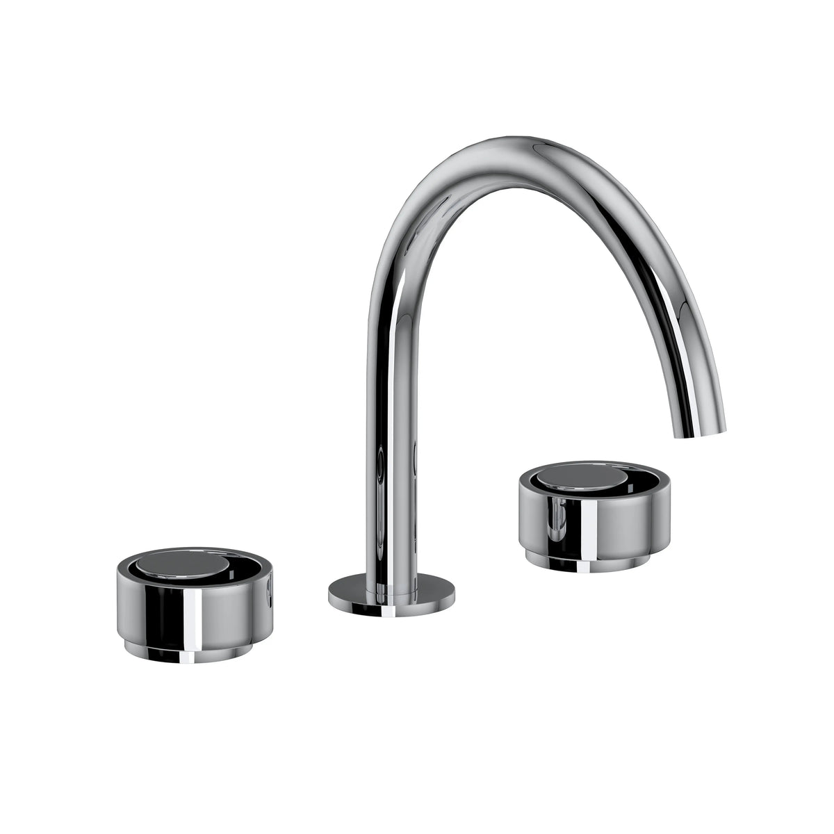 ROHL Eclissi Widespread Lavatory Faucet With C-Spout EC08D3 - Polished Chrome