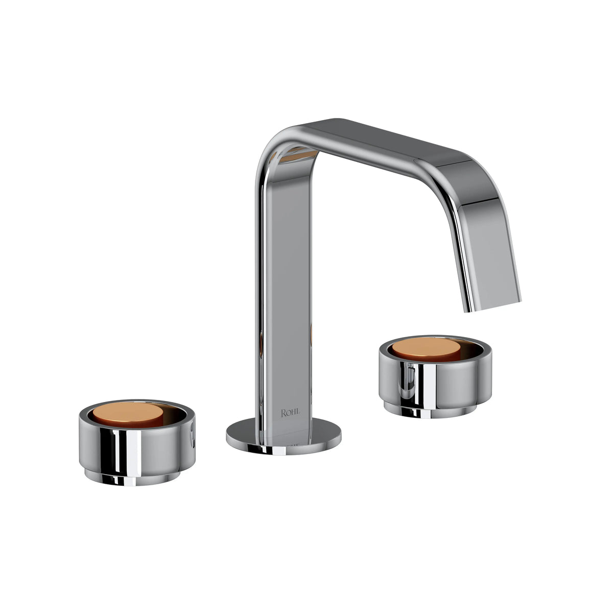 ROHL Eclissi Widespread Lavatory Faucet With U-Spout EC09D3 - Polished Chrome/Satin Gold