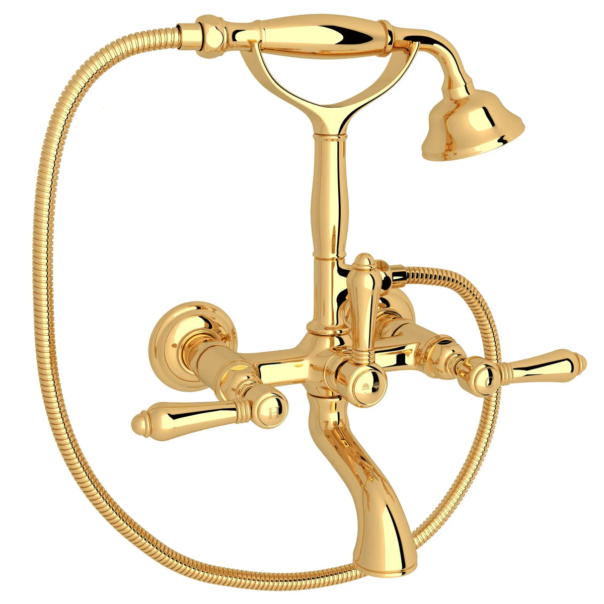 ROHL Exposed Wall Mount Tub Filler A1401LM - Italian Brass