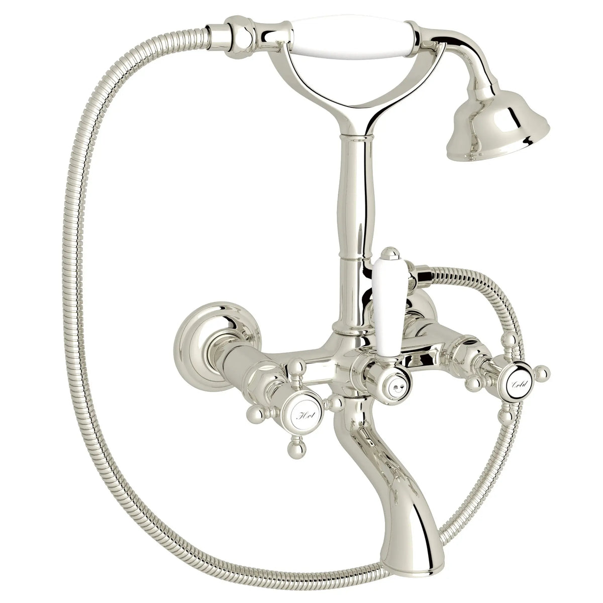 ROHL Exposed Wall Mount Tub Filler A1401XM - Polished Nickel
