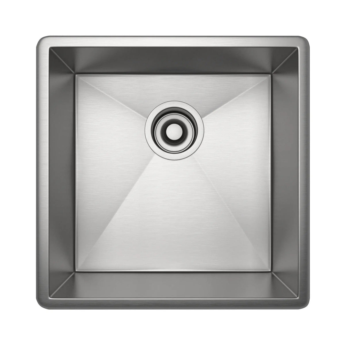 ROHL Forze 15" Single Bowl Stainless Steel Kitchen Or Bar/Food Prep Sink RSS1515 - Brushed Stainless Steel