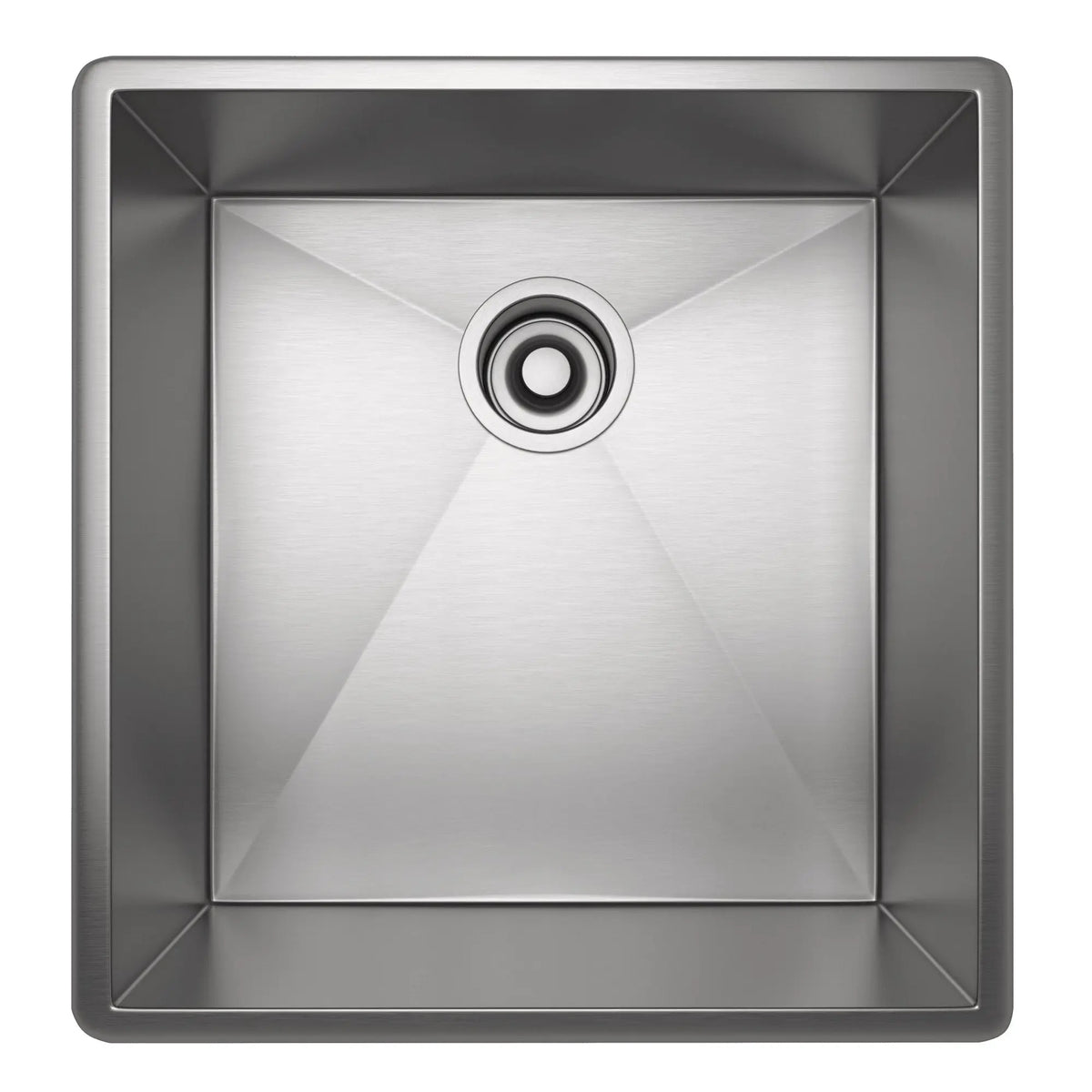 ROHL Forze 17" Single Bowl Stainless Steel Kitchen Or Bar/Food Prep Sink RSS1718 - Brushed Stainless Steel