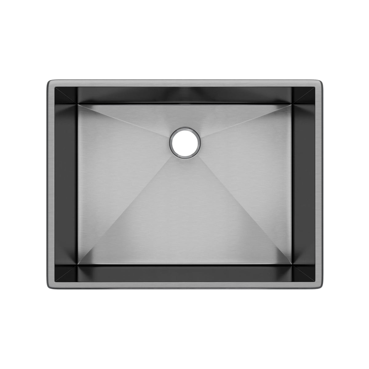 ROHL Forze 24" Single Bowl Stainless Steel Kitchen Sink RSS2418 - Black Stainless Steel