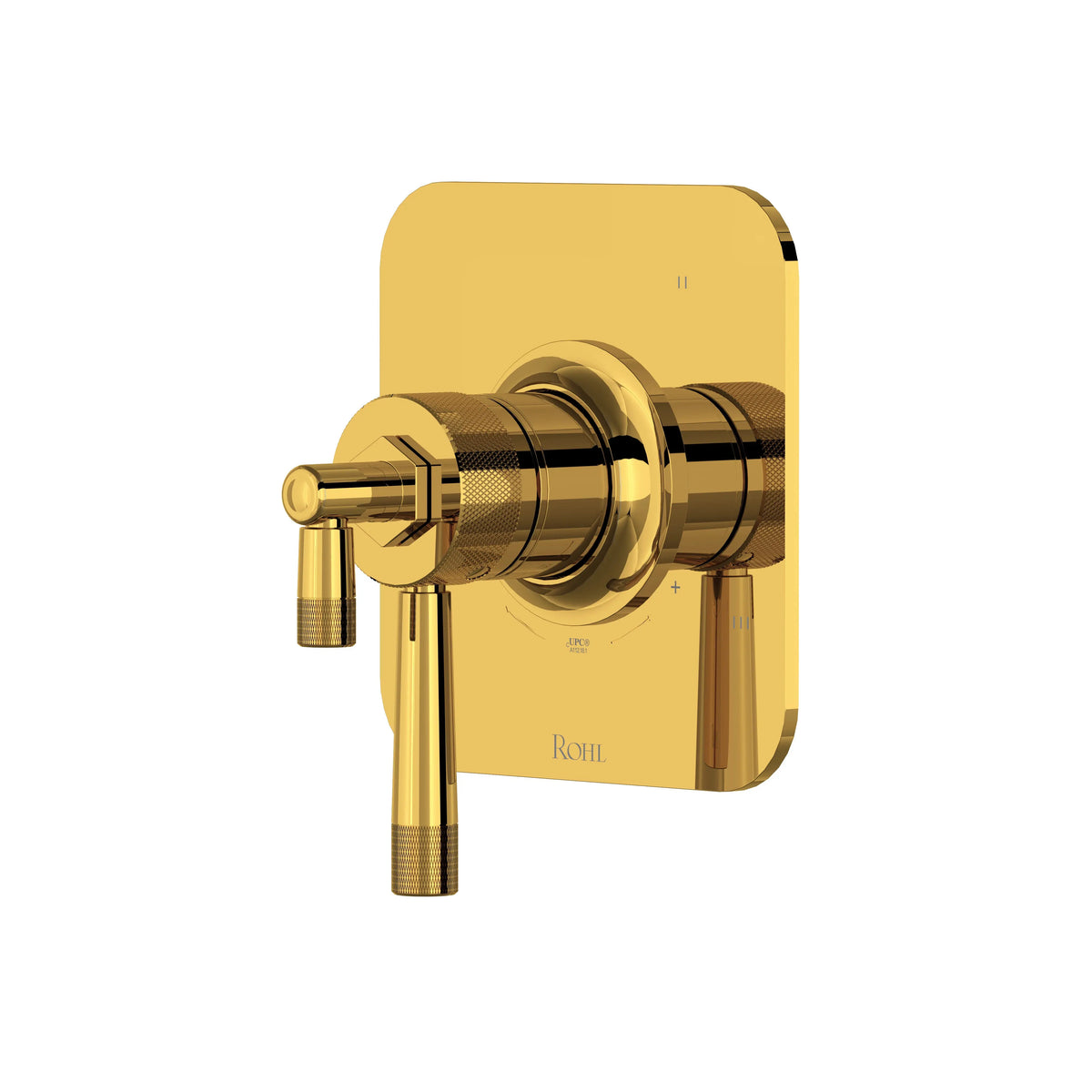 ROHL Graceline 1/2" Therm & Pressure Balance Trim With 3 Functions TMB47W1 - Unlacquered Brass