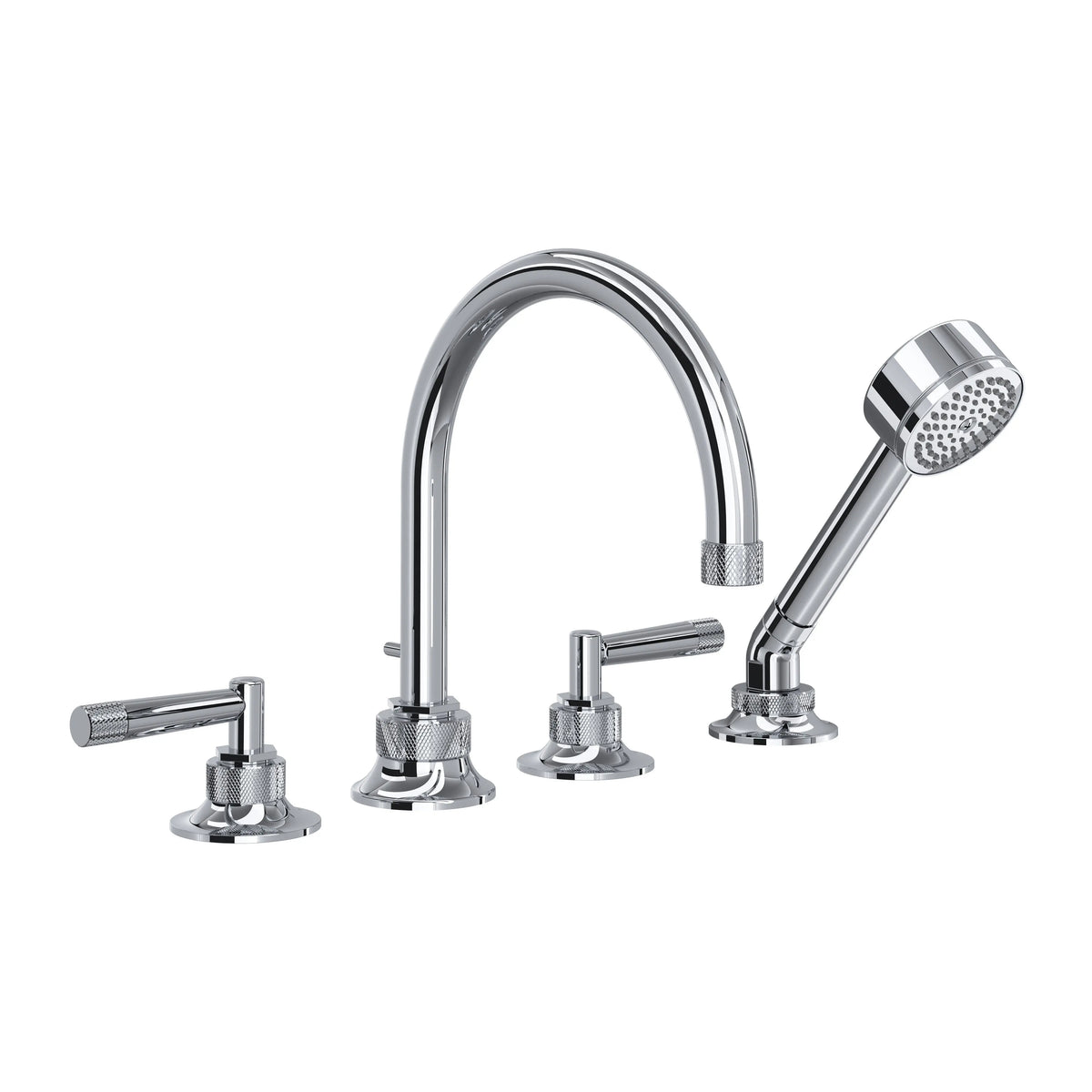 ROHL Graceline 4-Hole Deck Mount Tub Filler MB06D4 - Polished Chrome