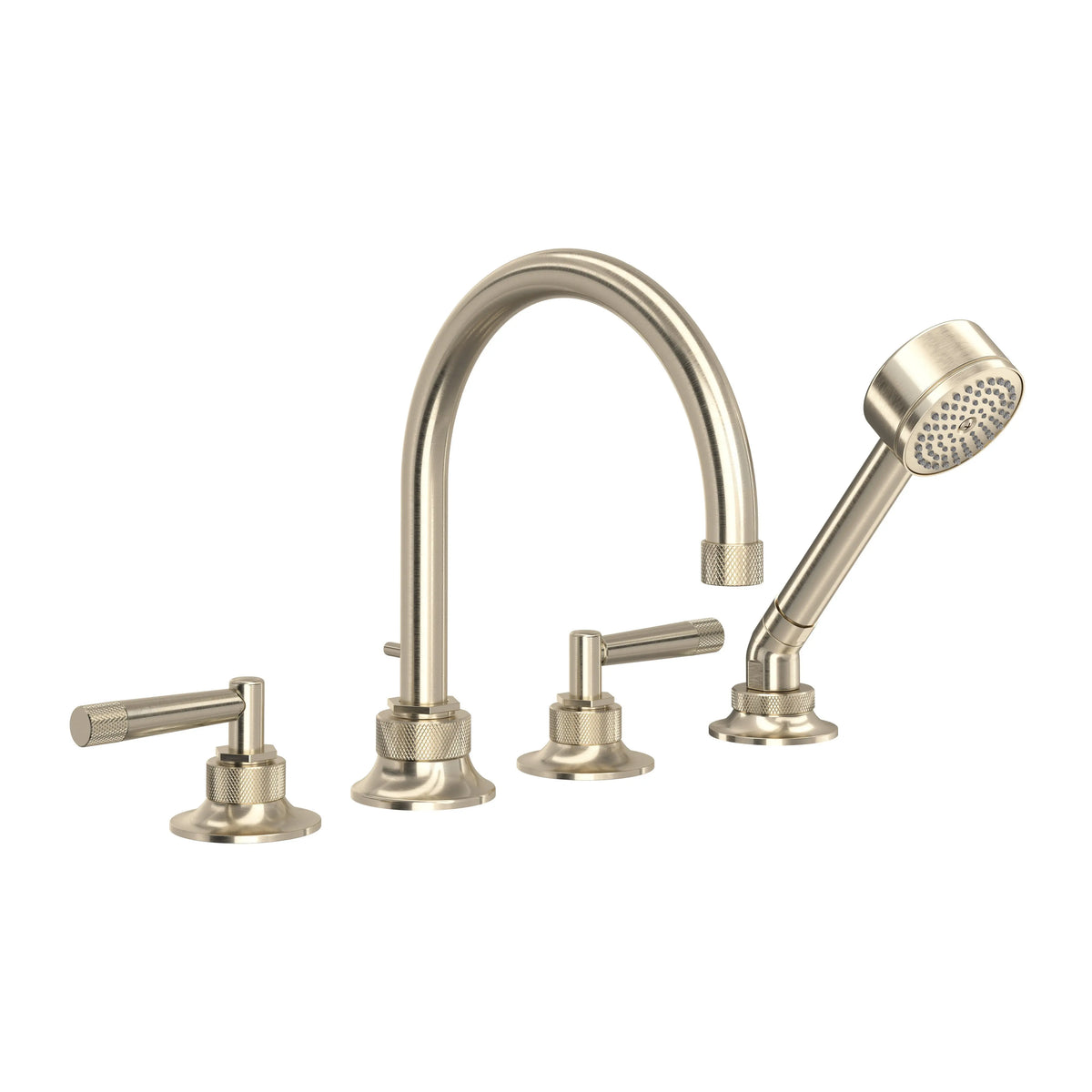 ROHL Graceline 4-Hole Deck Mount Tub Filler MB06D4 - Satin Nickel