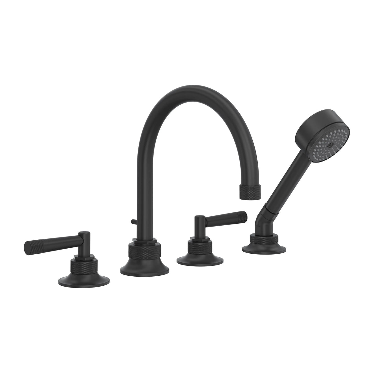ROHL Graceline 4-Hole Deck Mount Tub Filler MB06D4 - Matte Black