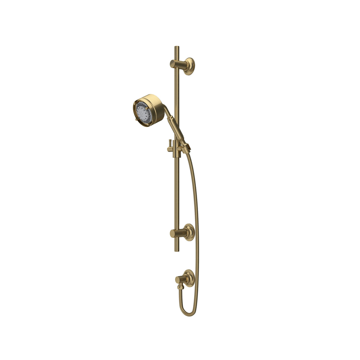 ROHL Graceline Handshower Set With 24" Slide Bar And 5-Function Handshower MB2046 - Antique Gold
