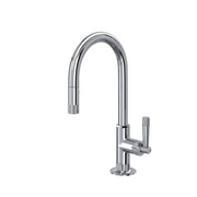 ROHL Graceline Pull-Down Bar/Food Prep Kitchen Faucet With C-Spout MB7930S - Polished Chrome