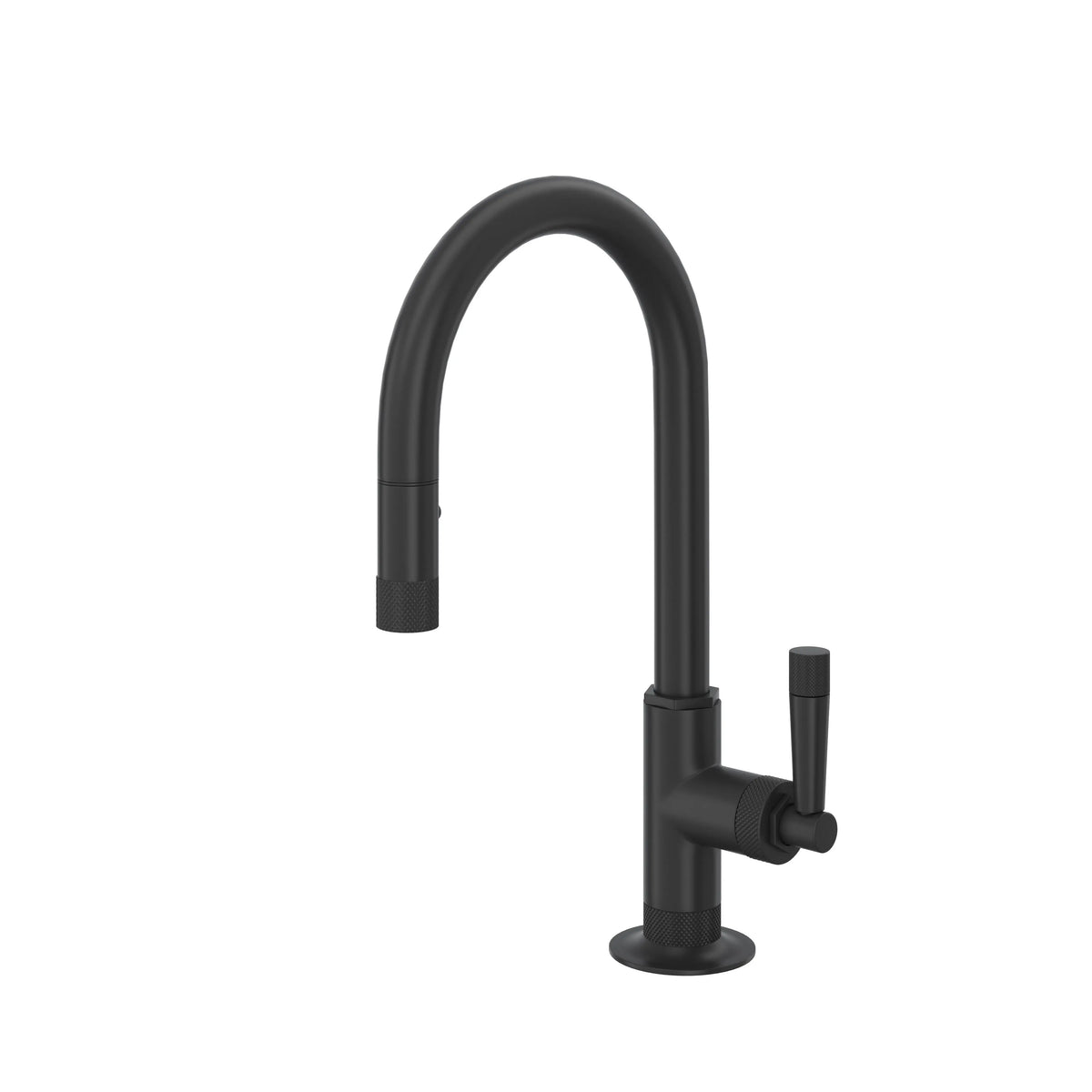 ROHL Graceline Pull-Down Bar/Food Prep Kitchen Faucet With C-Spout MB7930S - Matte Black