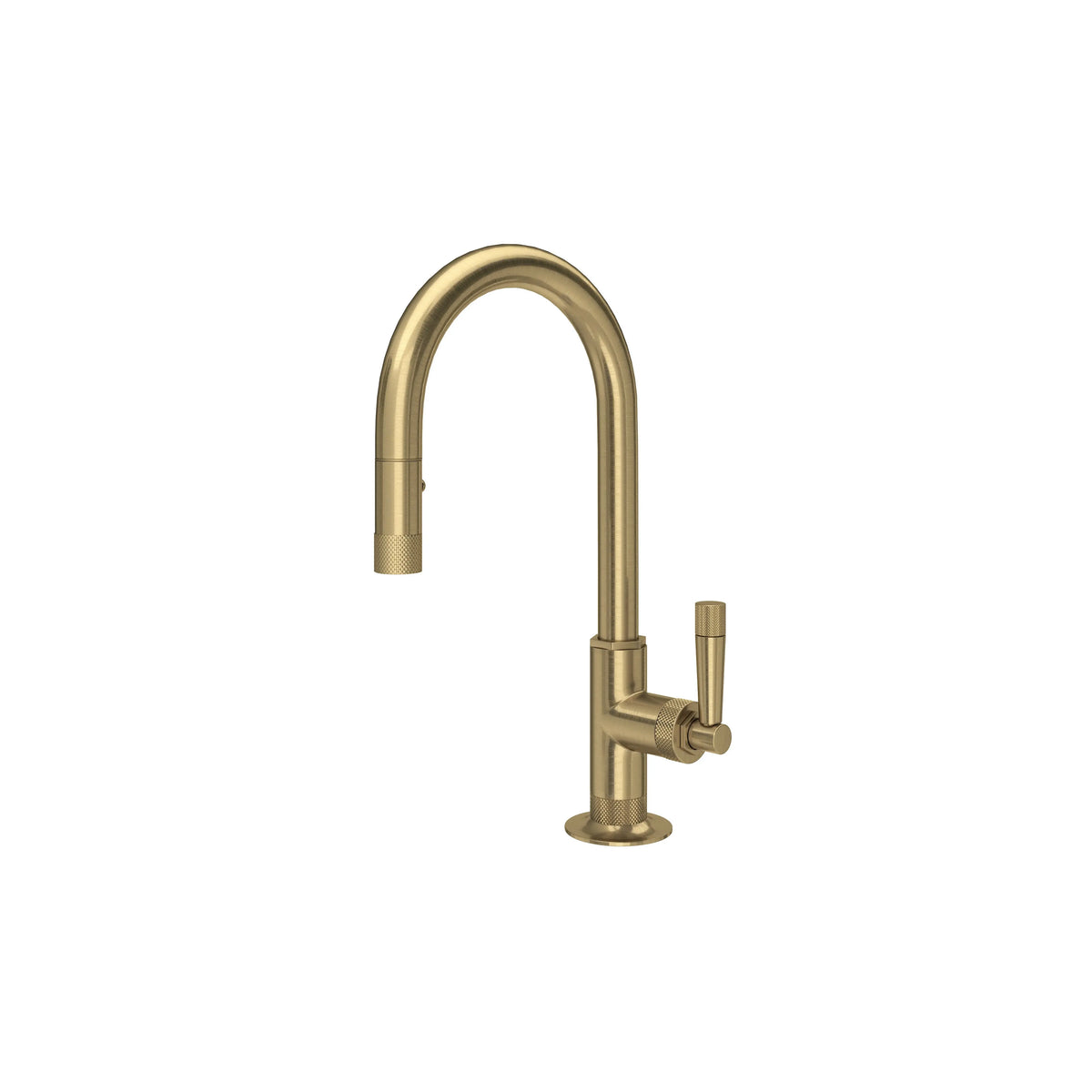 ROHL Graceline Pull-Down Bar/Food Prep Kitchen Faucet With C-Spout MB7930S - Antique Gold