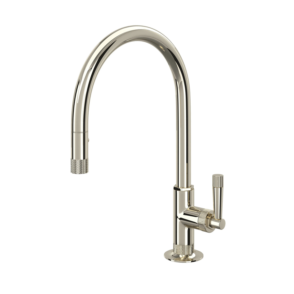 ROHL Graceline Pull-Down Kitchen Faucet With C-Spout MB7930 - Polished Nickel