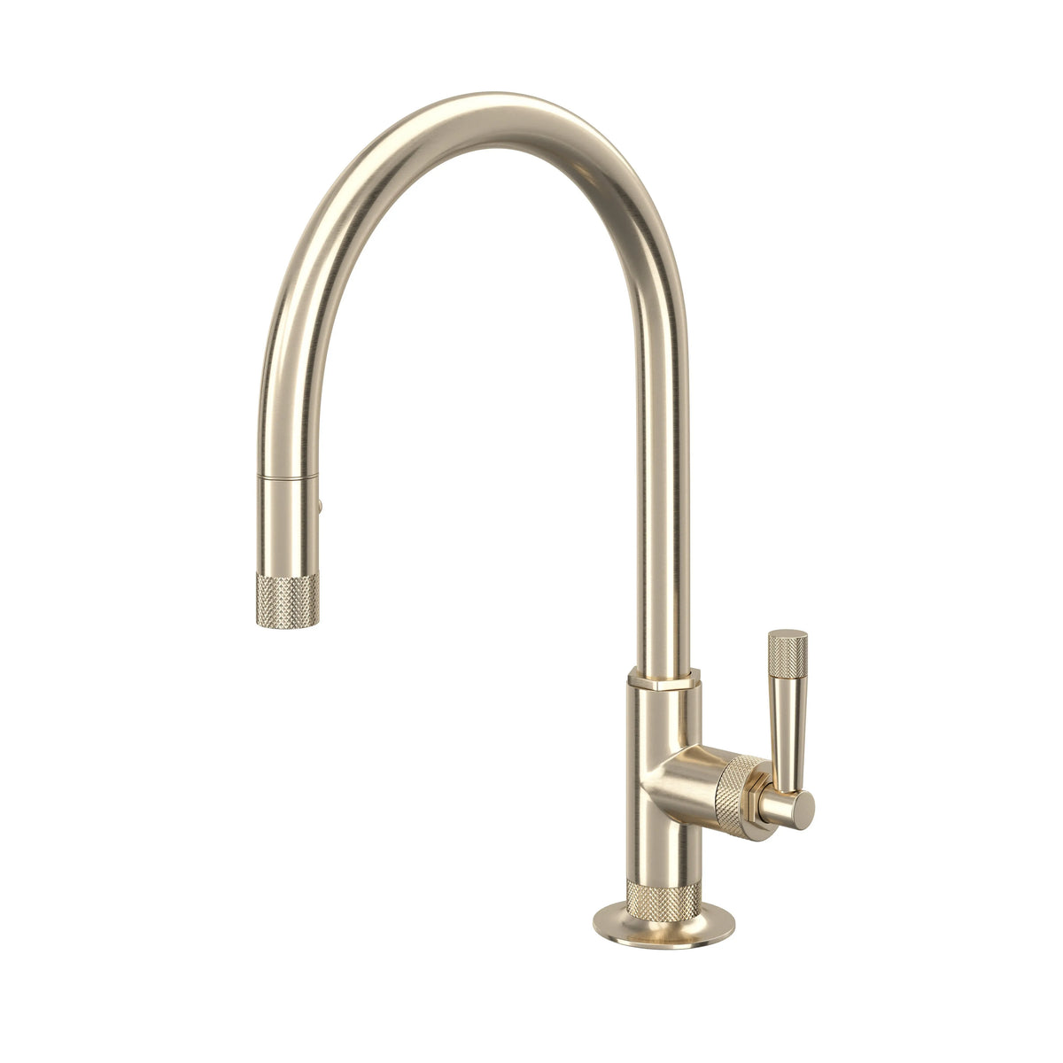 ROHL Graceline Pull-Down Kitchen Faucet With C-Spout MB7930 - Satin Nickel