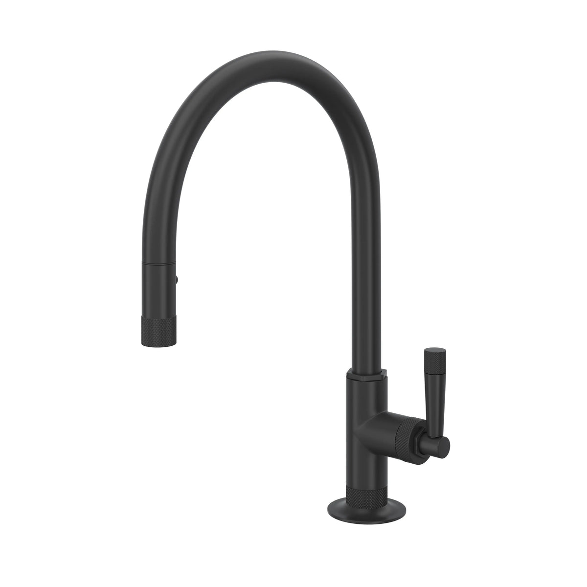 ROHL Graceline Pull-Down Kitchen Faucet With C-Spout MB7930 - Matte Black