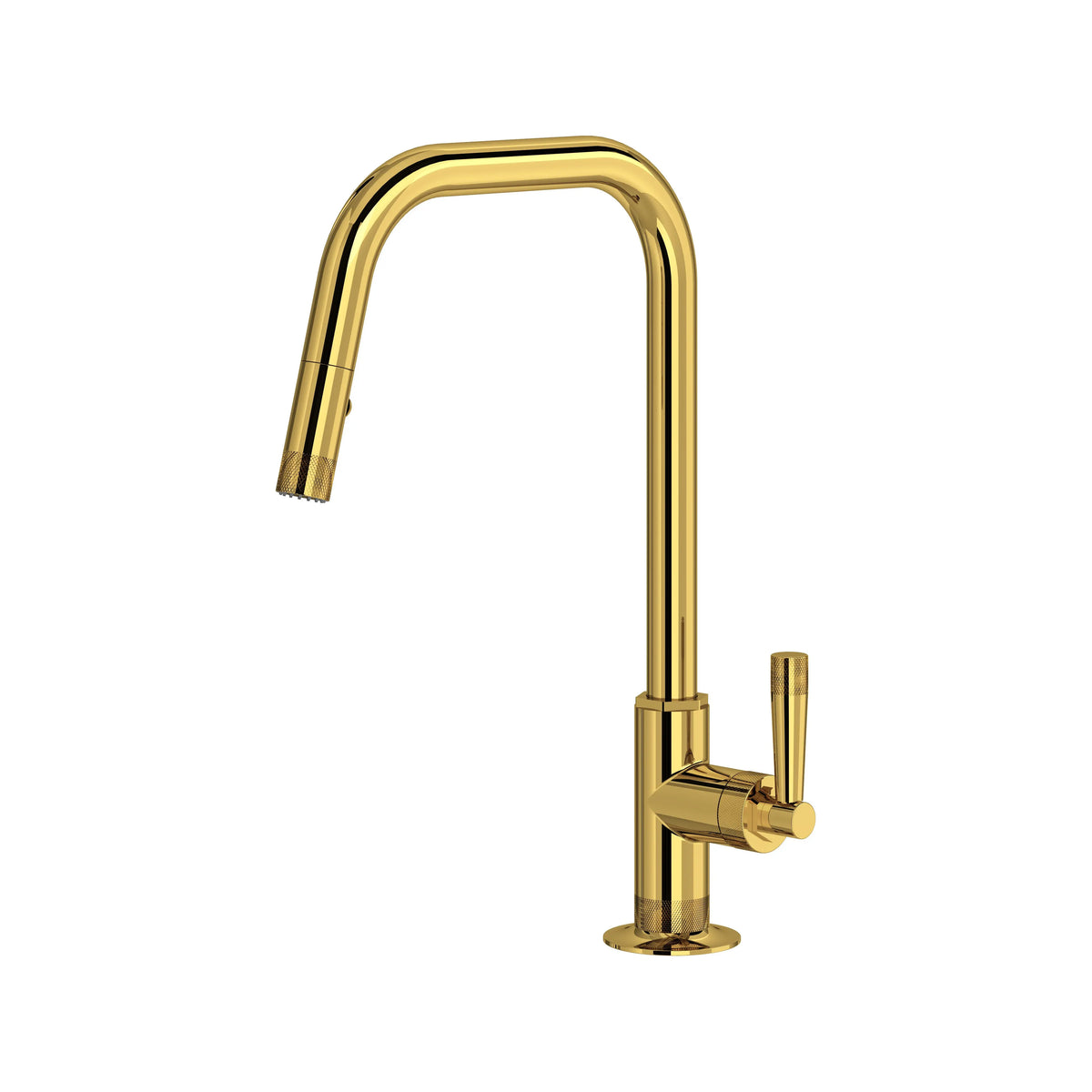 ROHL Graceline Pull-Down Kitchen Faucet With U-Spout MB7956 - Unlacquered Brass