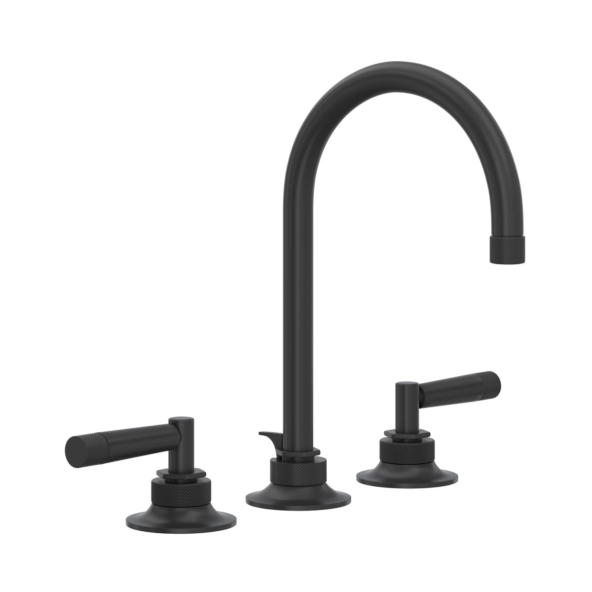 ROHL Graceline Widespread Lavatory Faucet With C-Spout MB2019 - Matte Black