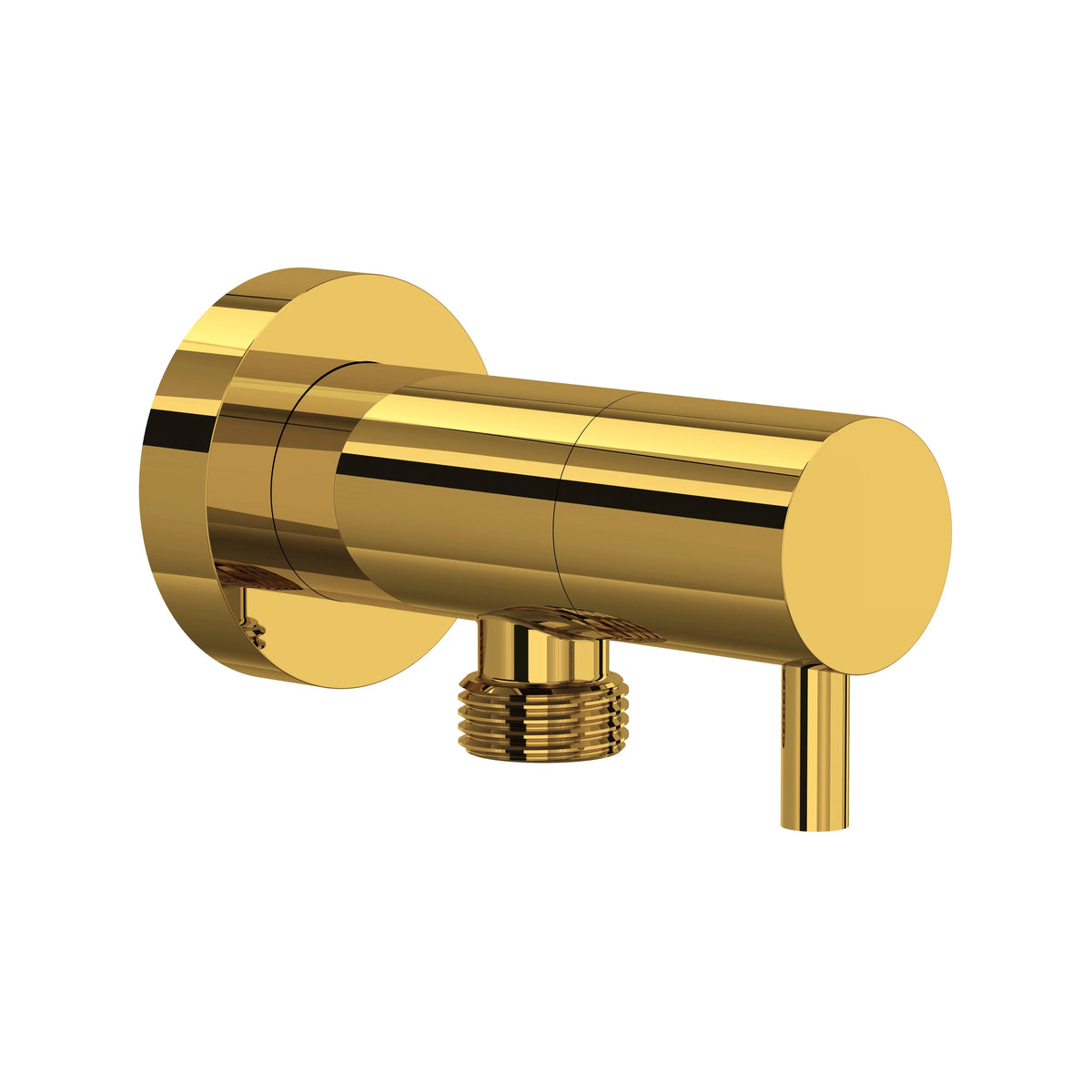 ROHL Handshower Outlet With Integrated Volume Control 0327WO - Unlacquered Brass