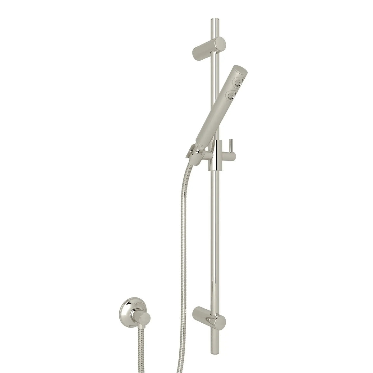 ROHL Handshower Set With 30" Slide Bar And Single Function Handshower 1600 - Polished Nickel