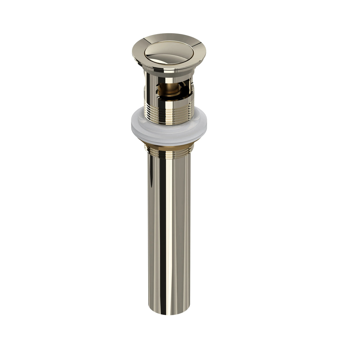 ROHL Lavatory Push Drain With Overflow 0127DOF - Polished Nickel