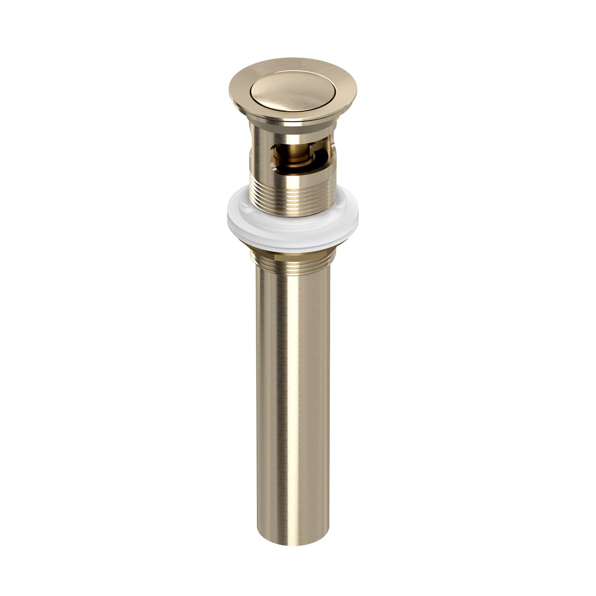 ROHL Lavatory Push Drain With Overflow 0127DOF - Satin Nickel