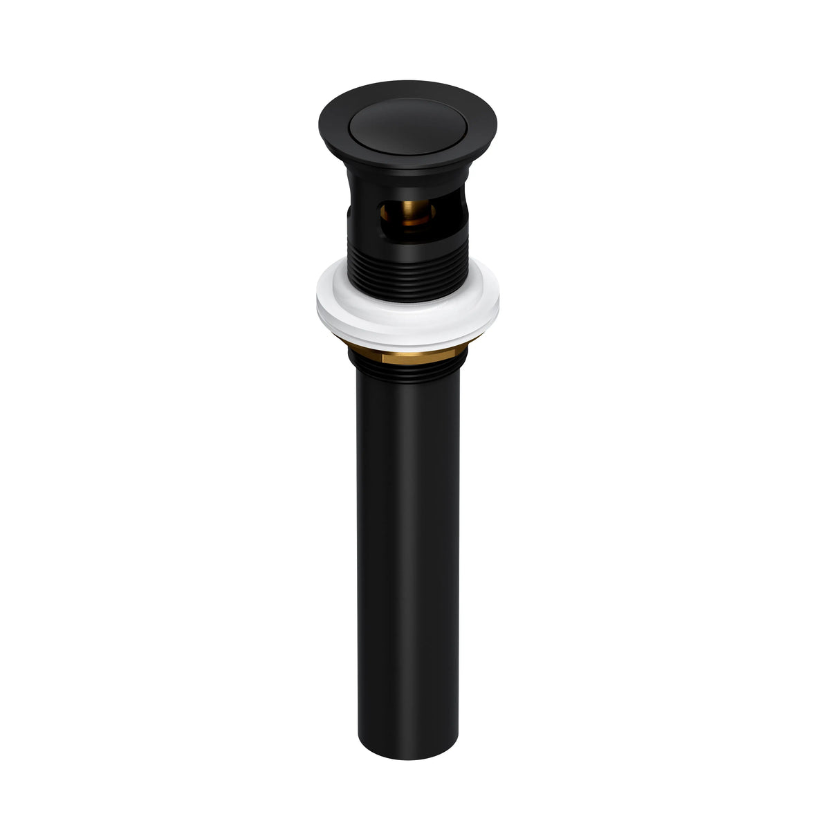 ROHL Lavatory Push Drain With Overflow 0127DOF - Matte Black