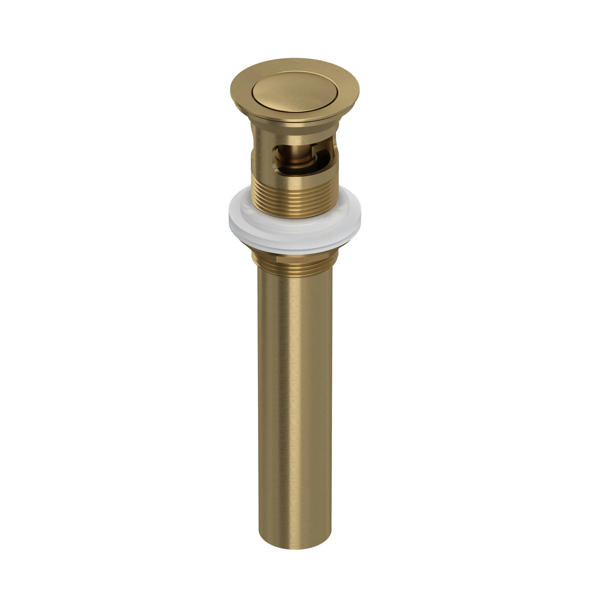 ROHL Lavatory Push Drain With Overflow 0127DOF - Antique Gold