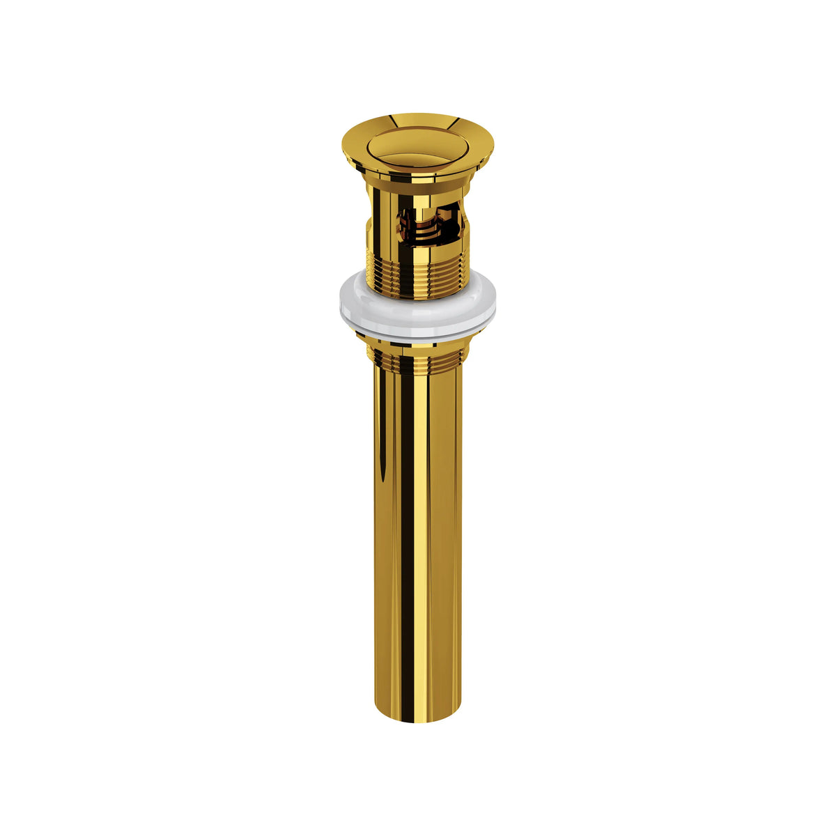ROHL Lavatory Push Drain With Overflow 0127DOF - Unlacquered Brass